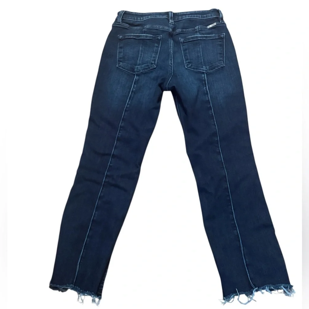 KanCan Juniors Blue Straight Leg Jeans Distressed Classic Style Size 9/28